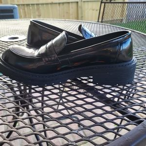 Patent leather loafers by Madden Girl